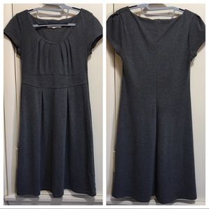 Simple cute gray A-line skater dress